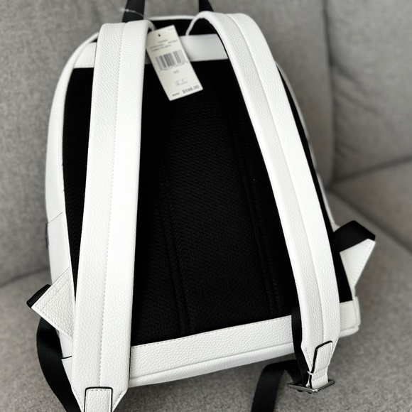 Michael Kors Mens Cooper Commuter Backpack & Wallet In White NWT - Picture 5 of 7